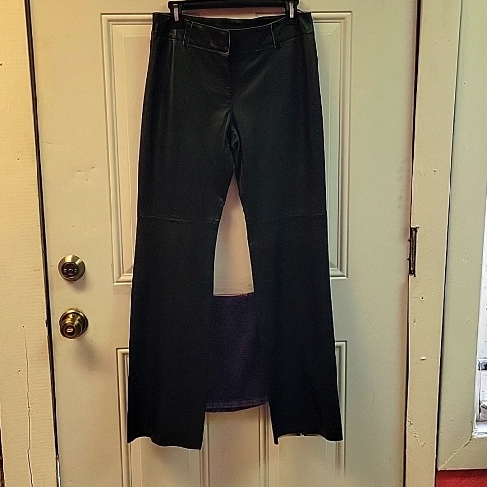 Black leather pants